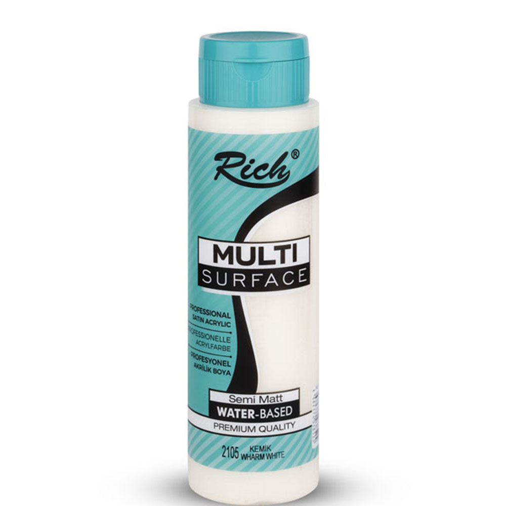 RİCH AKRİLİK BOYA MULTİ SURFACE 500 CC KEMİK 500-2105