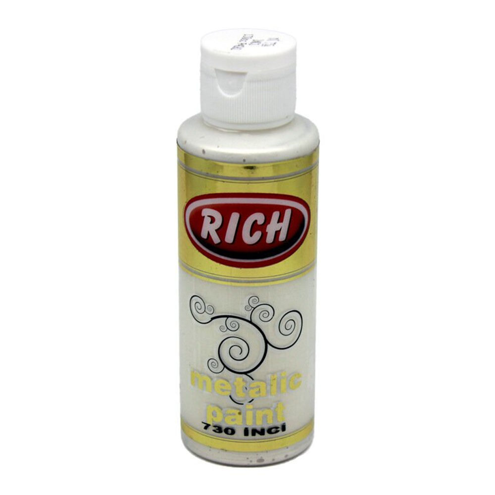 RİCH AKRİLİK BOYA METALİK 120 CC İNCİ 120-0730