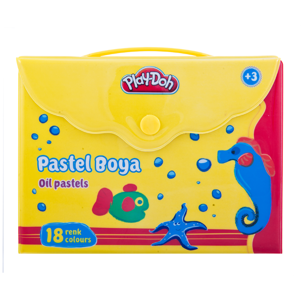 Play-Doh Pastel Boya Çantalı 18 Renk Play-Pa006
