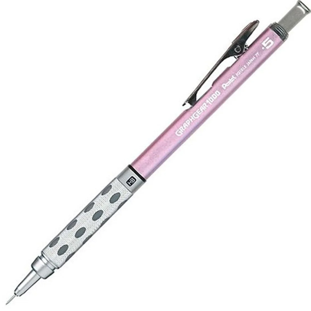 PENTEL ÇİZİM KALEMİ METAL GÖVDE GİZLİ UÇ TEKNİK ÇİZİM VE YAZI İÇİN VERSATİL 0.5 MM PG1015C-PX