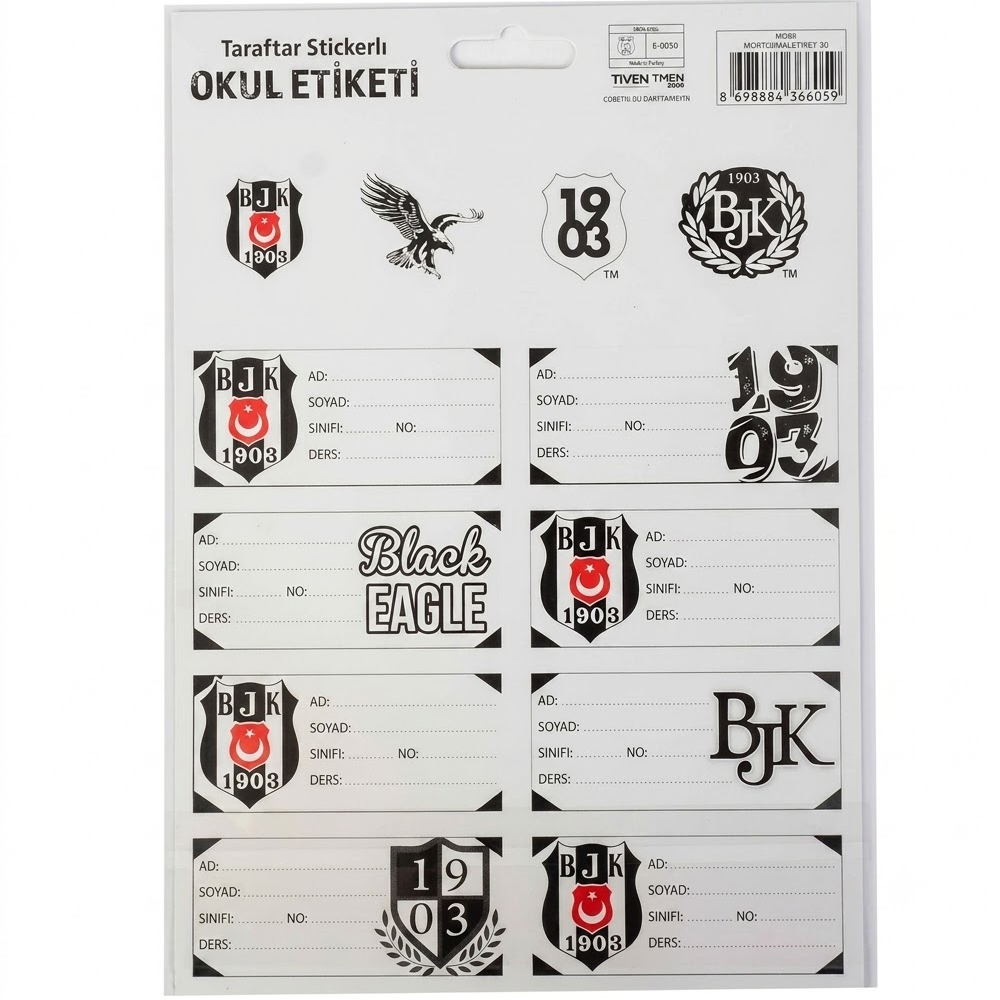 TMN OKUL ETİKETİ BEŞİKTAŞ 3 YP 463641