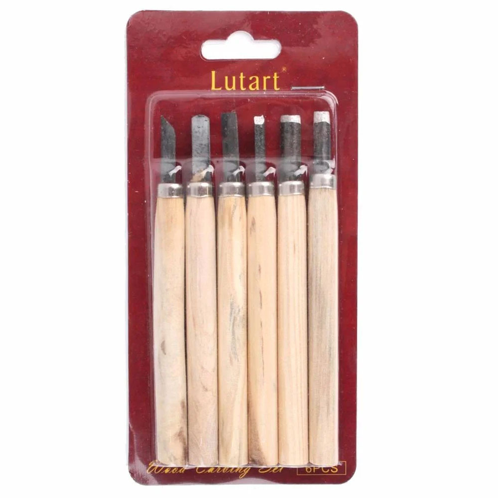 LUTART AHŞAP OYMA SETİ 6 LI LA-7006