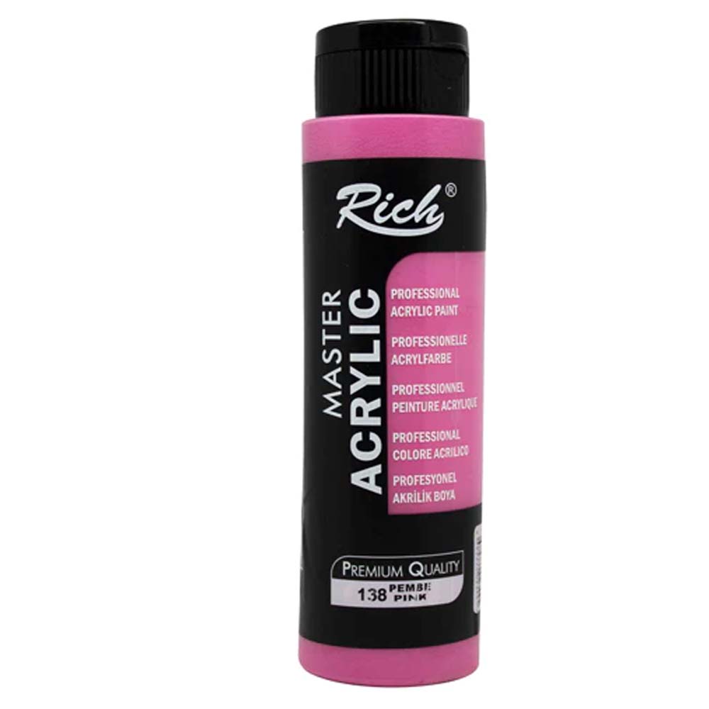 RİCH AKRİLİK BOYA MASTER 500 CC PEMBE 138