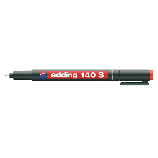 Edding Asetat Kalemi Permanent S Seri 0.3 Mm Kırmızı 140 S - 10'lu Paket
