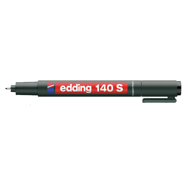 Edding Asetat Kalemi Permanent S Seri 0.3 Mm Siyah 140 S - 10'lu Paket
