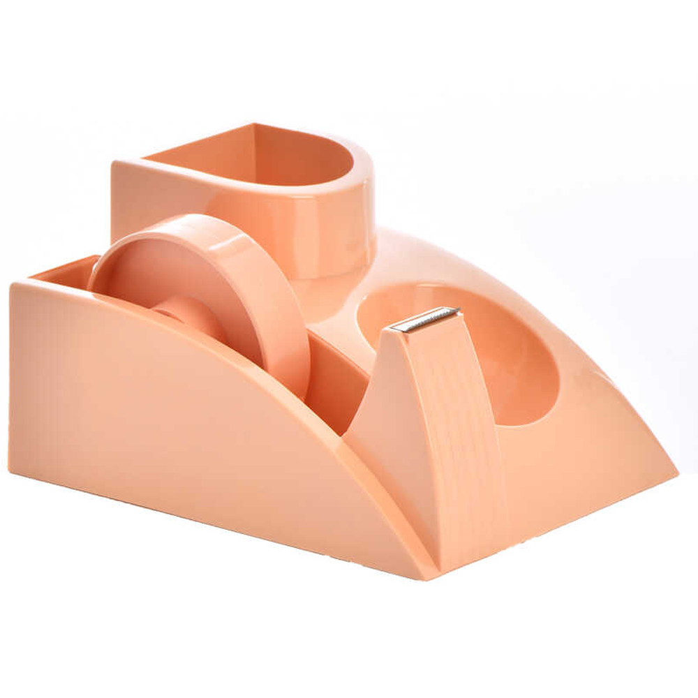 OPS MASA SETİ KALEMLİK BANT MAKİNALI PLASTİK PASTEL TURUNCU KLM 304