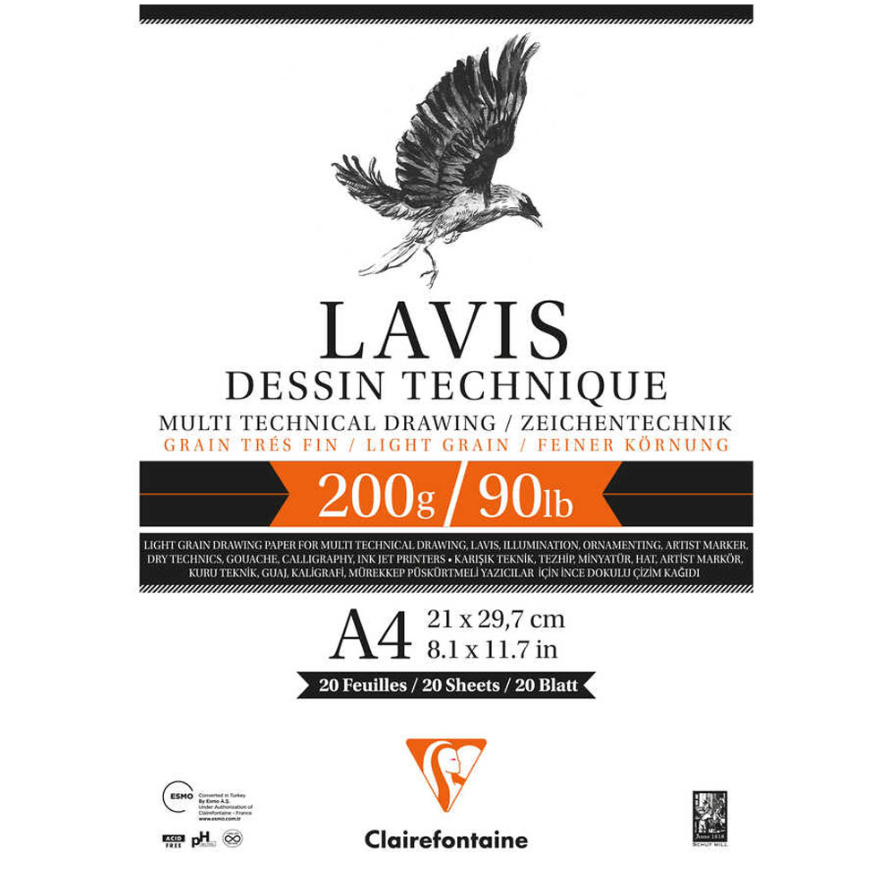 CLAİREFONTAİNE MULTİ TEKNİK LAVİS 20 YP A4 YPŞK DFT
