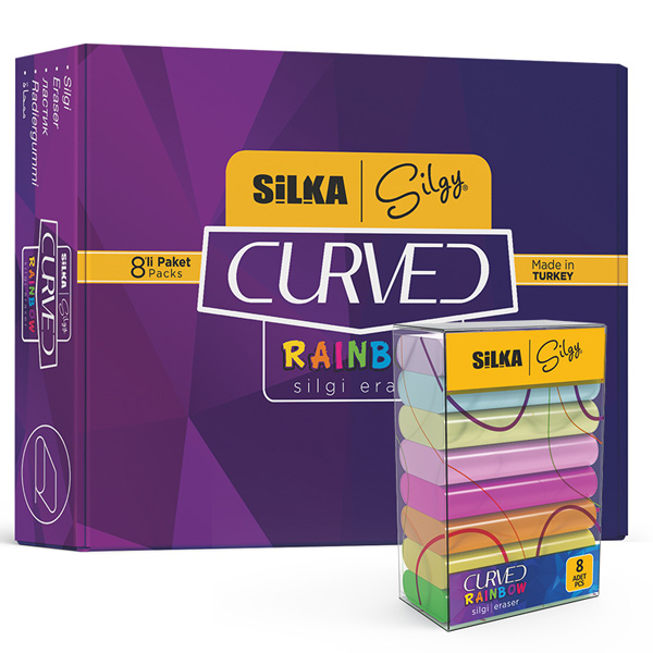 SİLKA SİLGİ RAİNBOW 8 Lİ NEON PASTEL SG.51