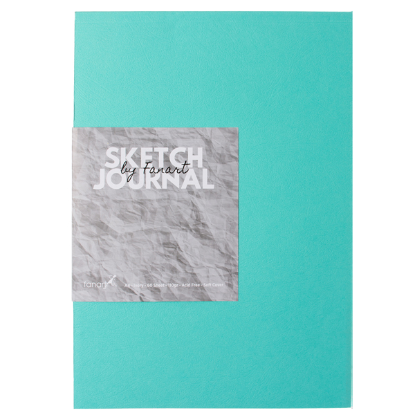 Fanart Academy Sketch Journal 110 Gr 60 Yp A4 Turkuaz 8662