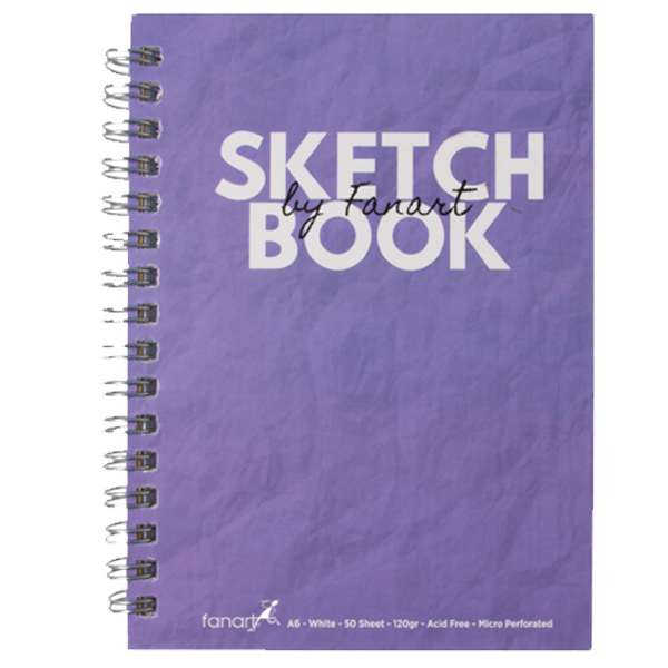 FANART ACADEMY SKETCH BOOK 120 GR SPİRALLİ 50 YP A6 MOR 8672