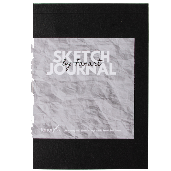 FANART ACADEMY SKETCH JOURNAL 110 GR 60 YP A6 SİYAH 8664