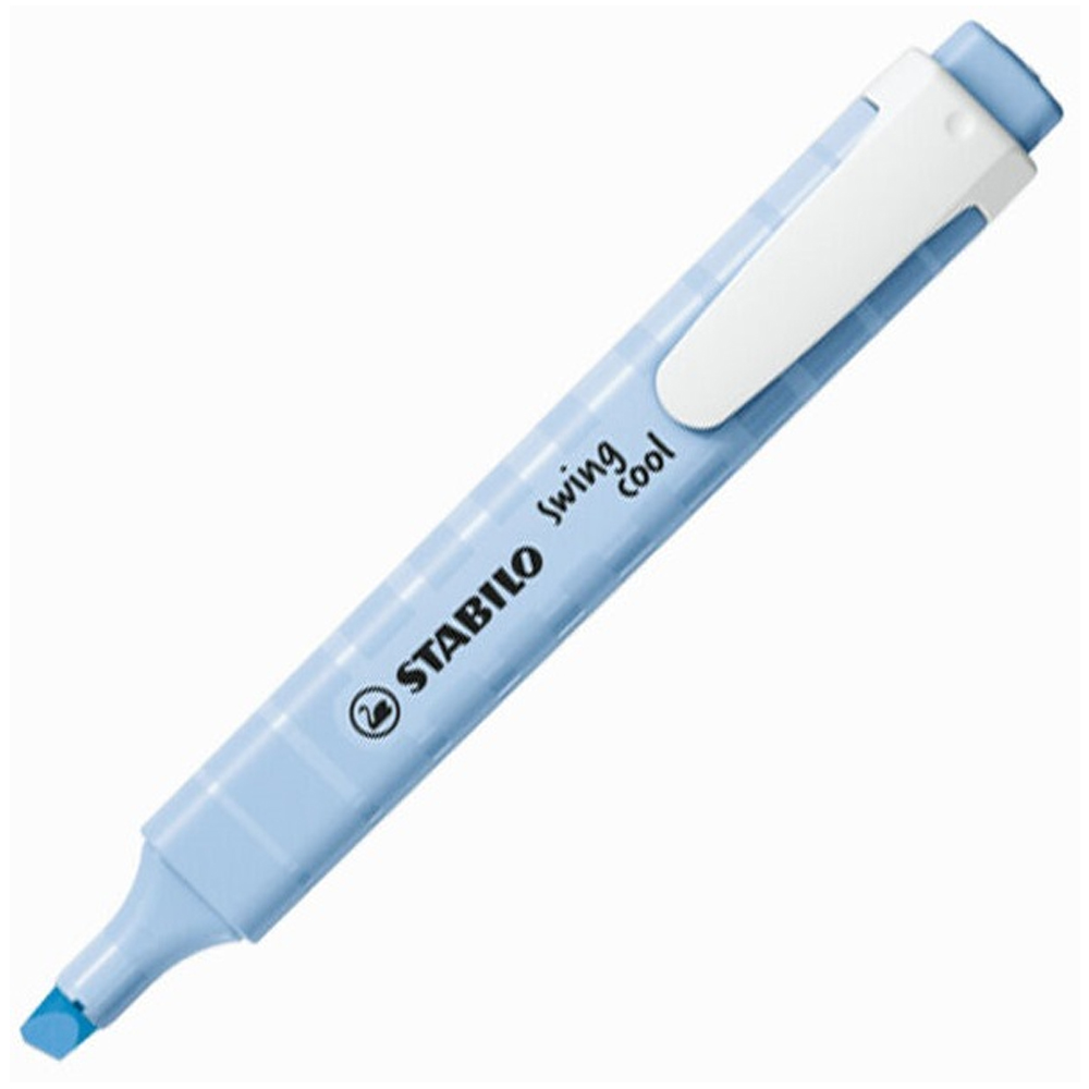 Stabilo Fosforlu Kalem Swing Cool Pastel Mavi 275/111-8 - 10'lu Paket