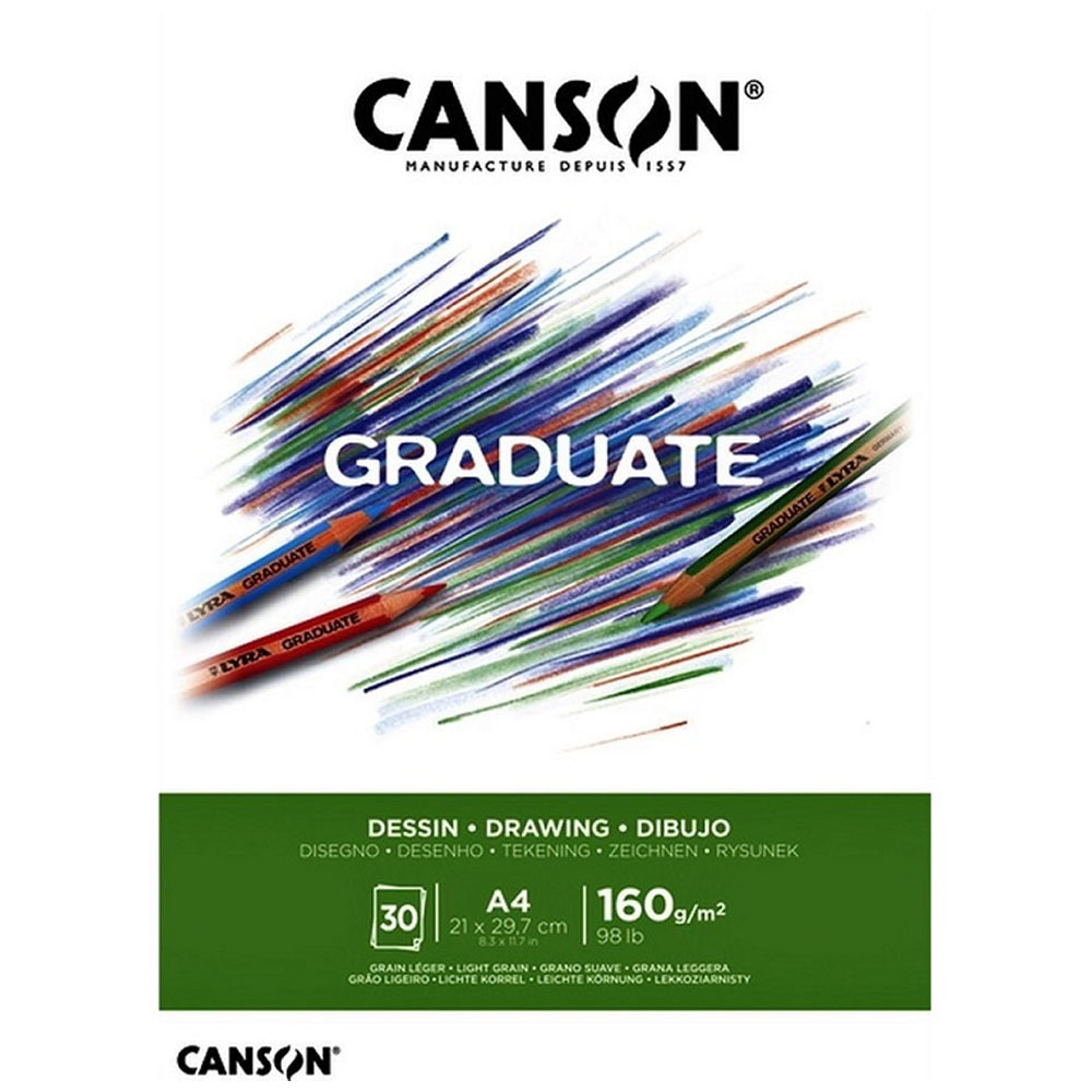 CANSON ÇİZİM BLOĞU GRADUATE DESSIN BEYAZ 30 SYF A4 160 GR
