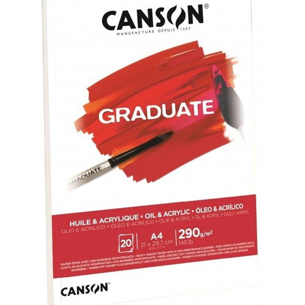 CANSON ÇİZİM BLOĞU GRADUATE YAĞLI BOYA VE AKRİLİK 20 SYF A5 290 GR