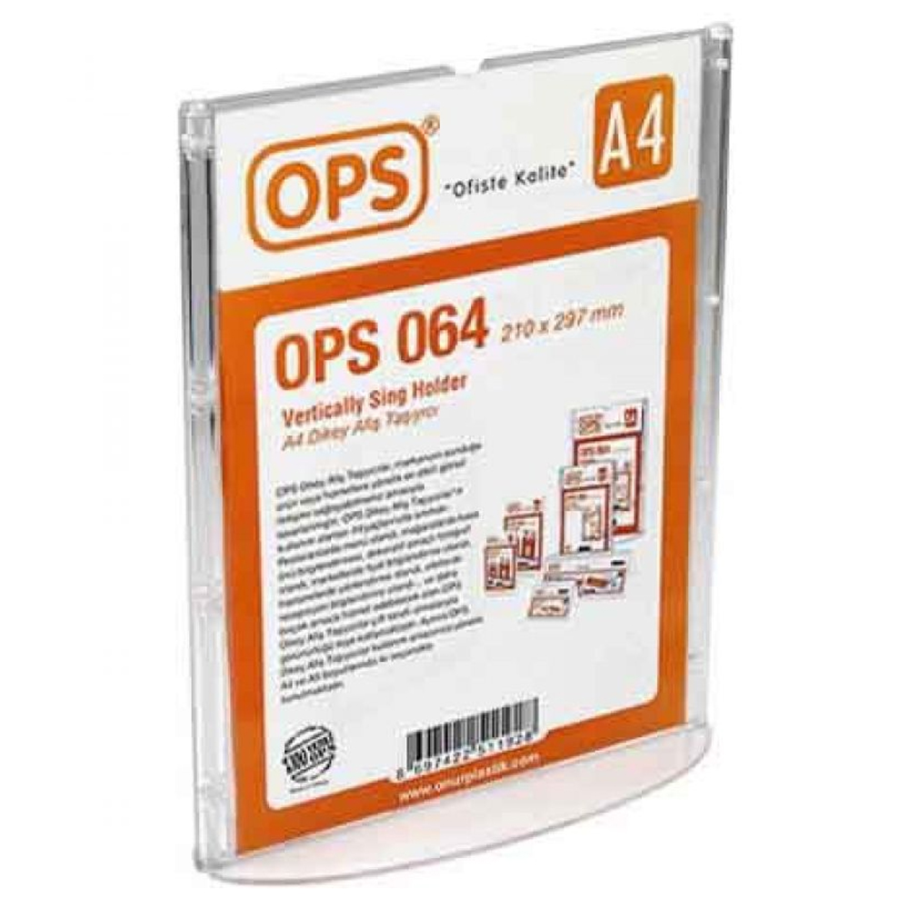 OPS AFİŞ TAŞIYICI A4 DİKEY DP 064