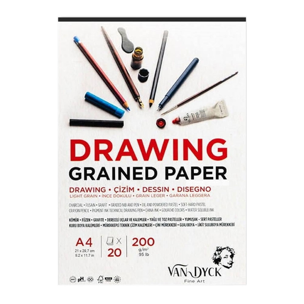 VAN DYCK DRAWİNG ÇZM BLK A4 200 GR 20 YP DOKU ÜST YP