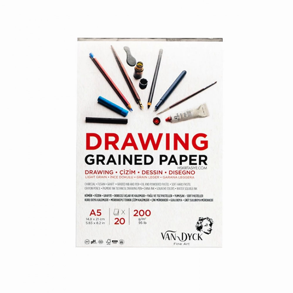 VAN DYCK DRAWİNG ÇZM BLK A5 200 GR 20 YP DOKU ÜST YP