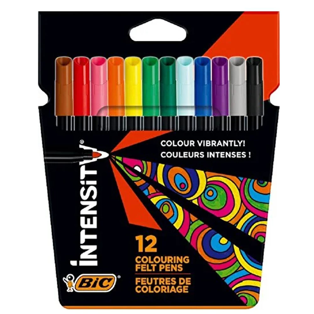 BİC KEÇELİ KALEM 12 RENK INTENSİTY UP FELT PEN CBW12 EU