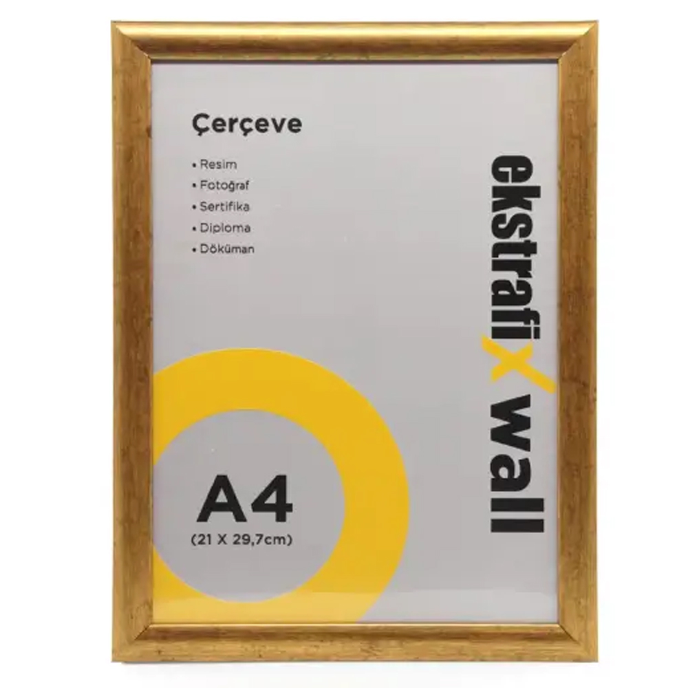 EKSTRAFİX ÇERÇEVE A4 22 Lİ ALTIN FİX-ÇA05