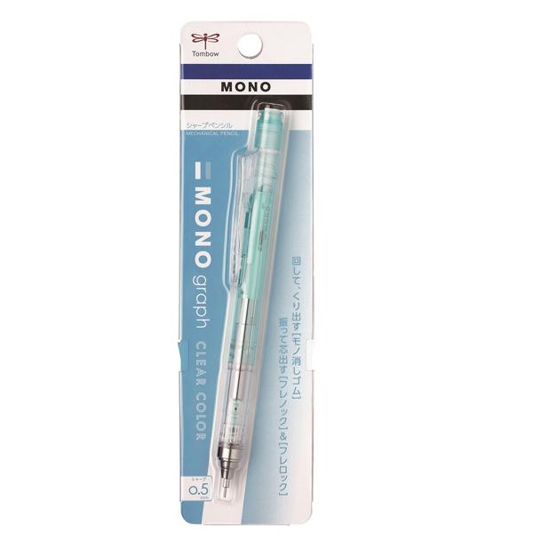 Tombow Versatil Kalem Mono Graph 0.5 Mm Şeffaf Nane - 5'li Paket