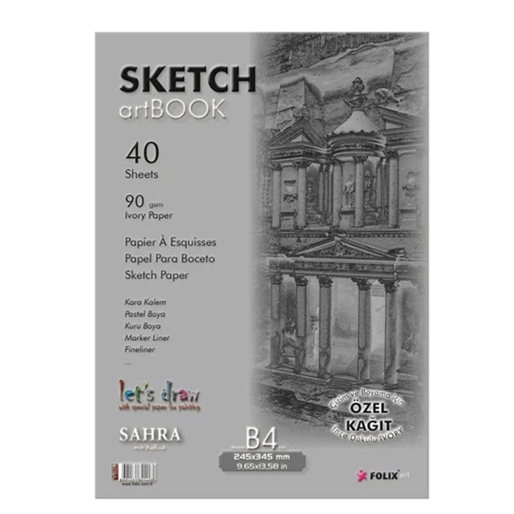 SAHRA BLOKNOT TUTKALLI IVORY KAĞIT 24,5X34,5 CM 90 GR
