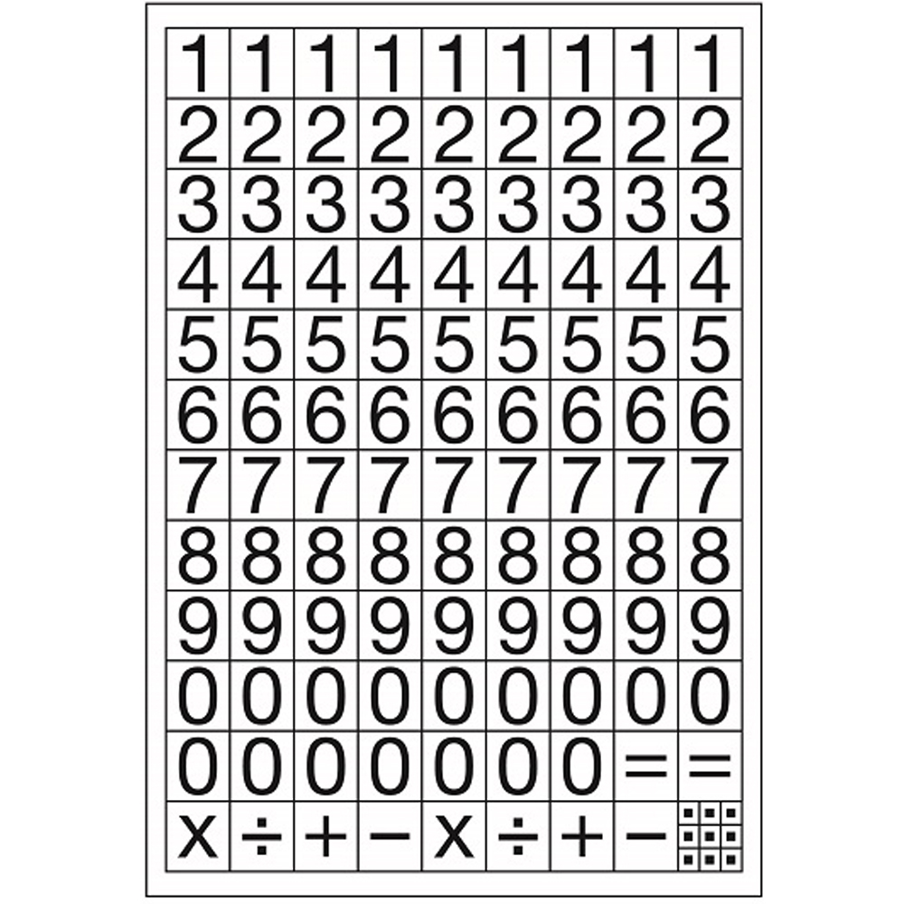 Tanex Rakam Etiketi 10 Mm Regular 2 Ad. Stc-504