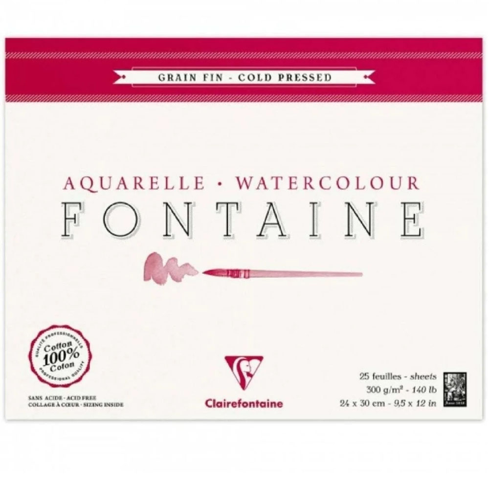 CLAİREFONTAİNE 24X30 CM 300 GR.10 YP DOKULU UZUN KENARI