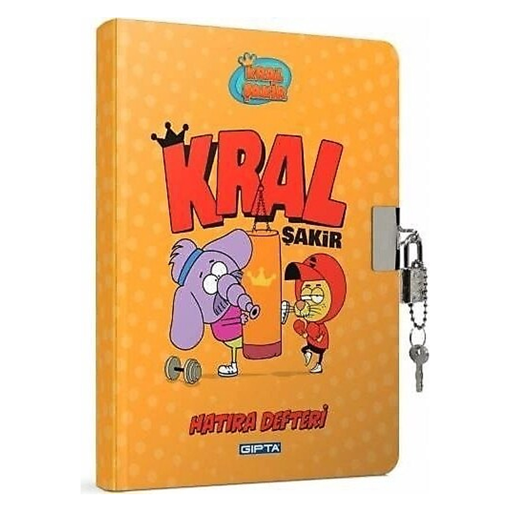 Gıpta Hatıra Defteri Kral Şakir Kilit.ip.dk.sert Kapak 14X20-96 Yp