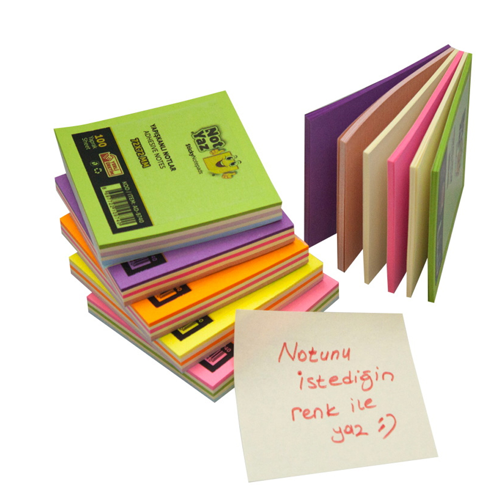 NOT YAZ YAPIŞKANLI NOT KAĞIDI 100 YP ADHESIVE NOTES AD-9740