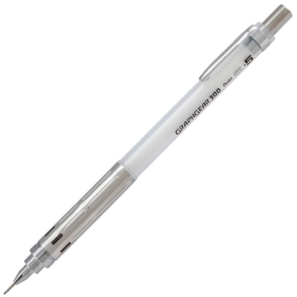 Pentel Teknik Çizim Ve Yazı Versatili 0.5 Mm Beyaz Graphgear 300