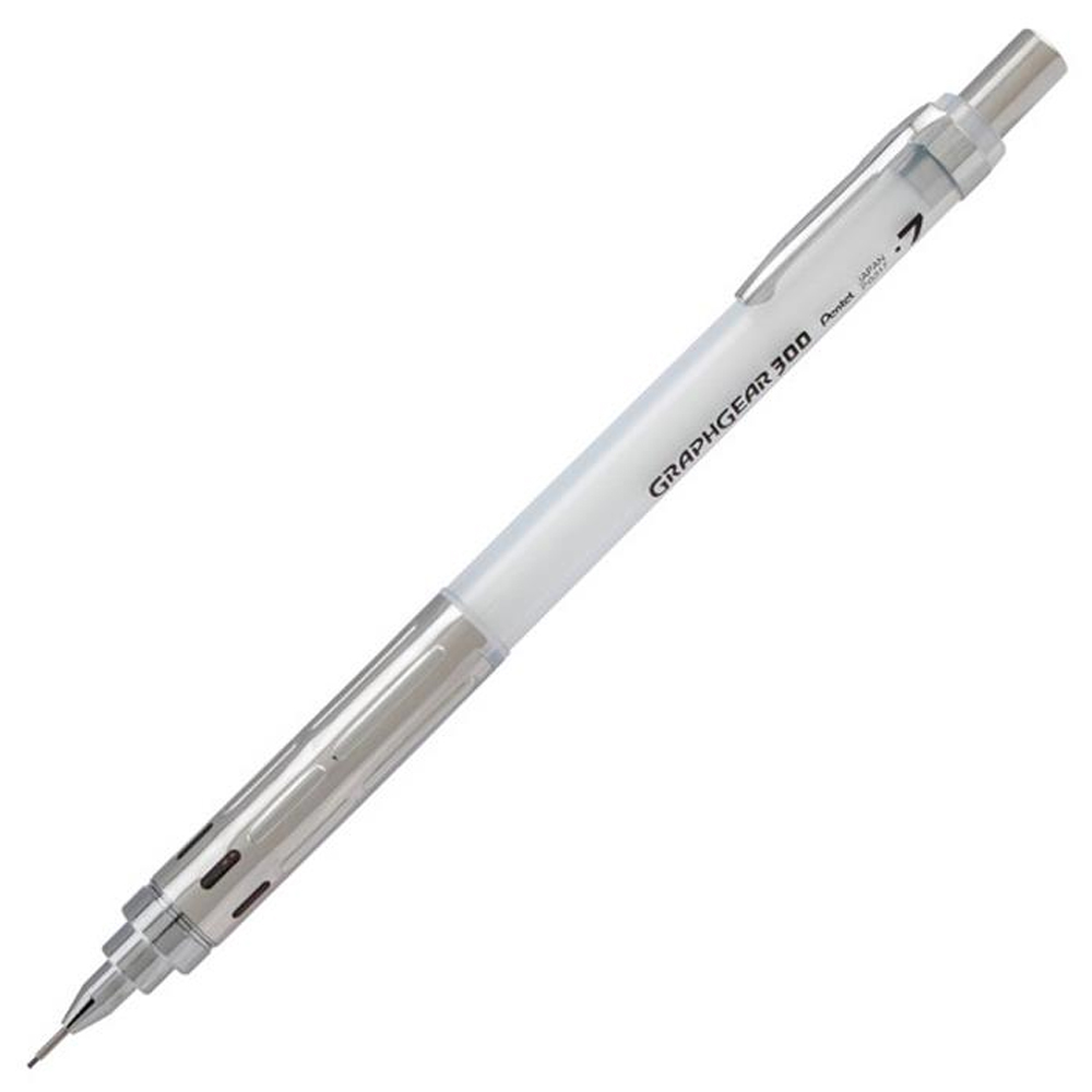Pentel Teknik Çizim Ve Yazı Versatili 0.7 Mm Beyaz Graphgear 300