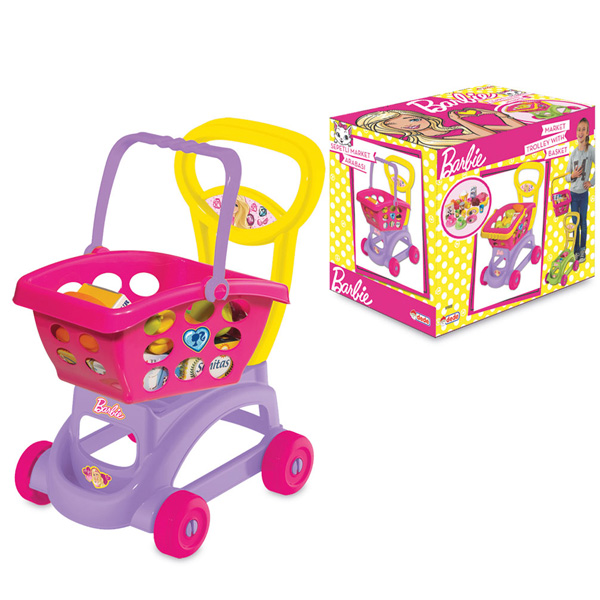 DEDE OYUNCAK BARBİE SEPETLİ MARKET ARABASI 01972