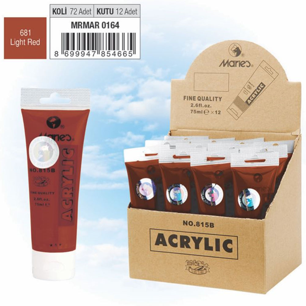 Maries Akrilik Boya 75 Ml Light Red 815-681