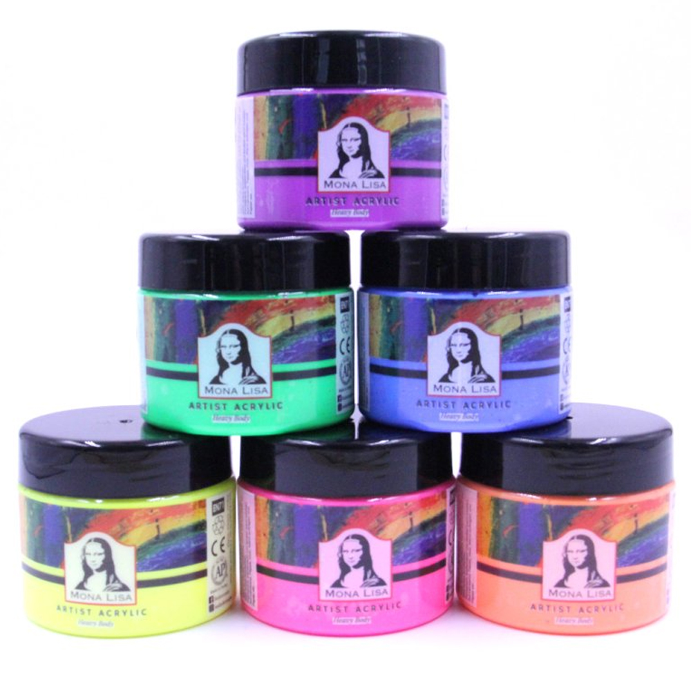 MONA LİSA AKRİLİK 6 NEON RENK X 125 ML