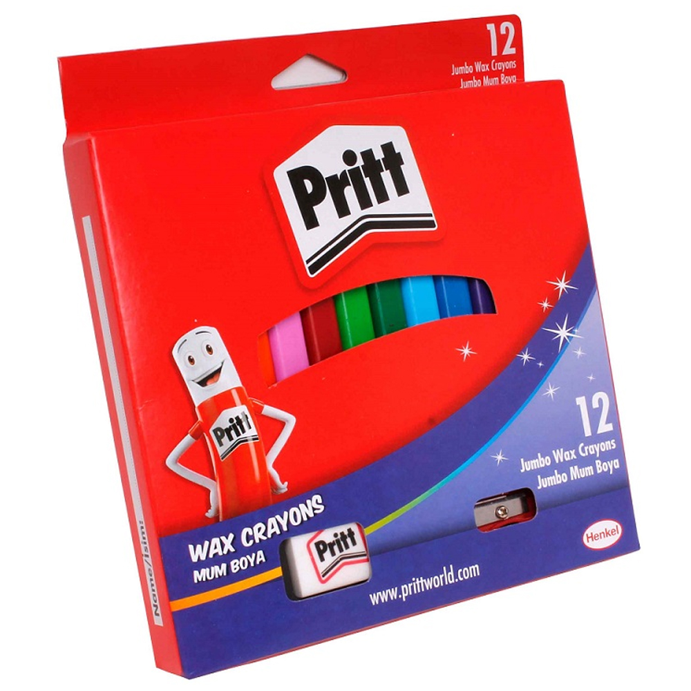 PRİTT PASTEL BOYA JUMBO SİLİNEBİLİR ÜÇGEN 12 Lİ 1655739