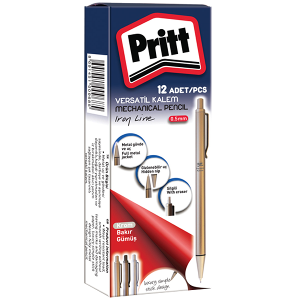 Pritt Versatil Kalem İron Line 0.5 Mm Krom 3705