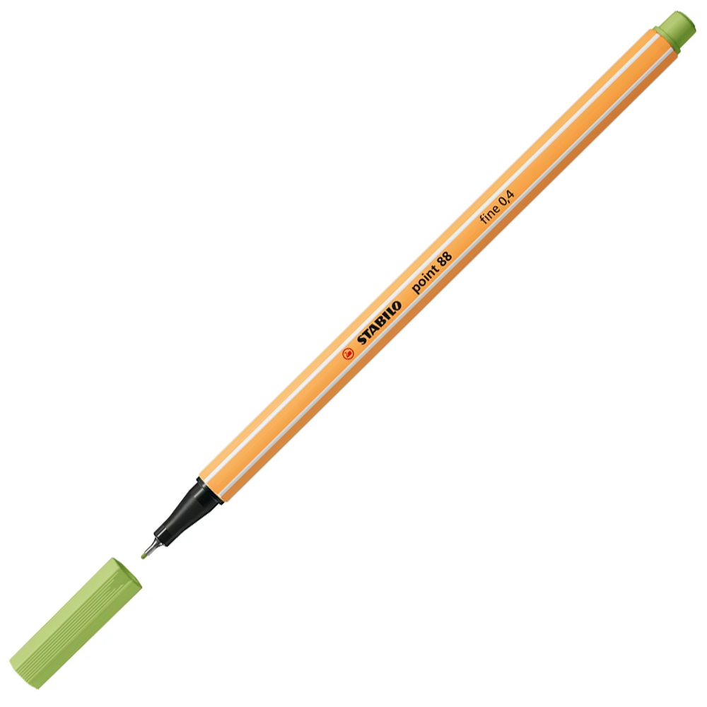 Stabilo Keçe Uçlu İnce Kalem 88 Point 0.4 Mm Fıstık Yeşili 88/34 - 10'lu Paket