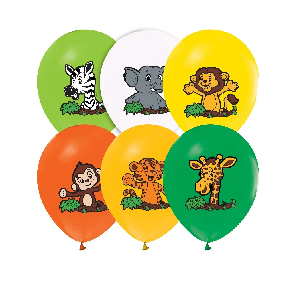 BALONEVİ BALON 4+1 SAFARİ BASKILI 12" 8 Lİ
