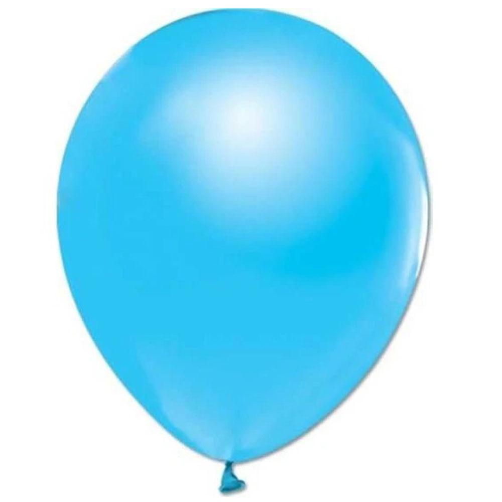 BALONEVİ BALON 12" METALİK AÇIK MAVİ 12 Lİ