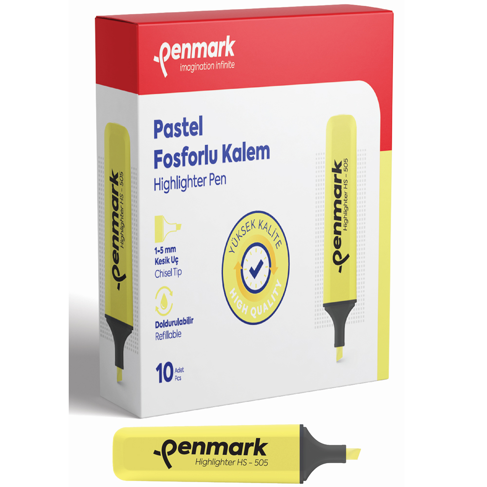 PENMARK FOSFORLU KALEM PASTEL LİMONİ HS 505