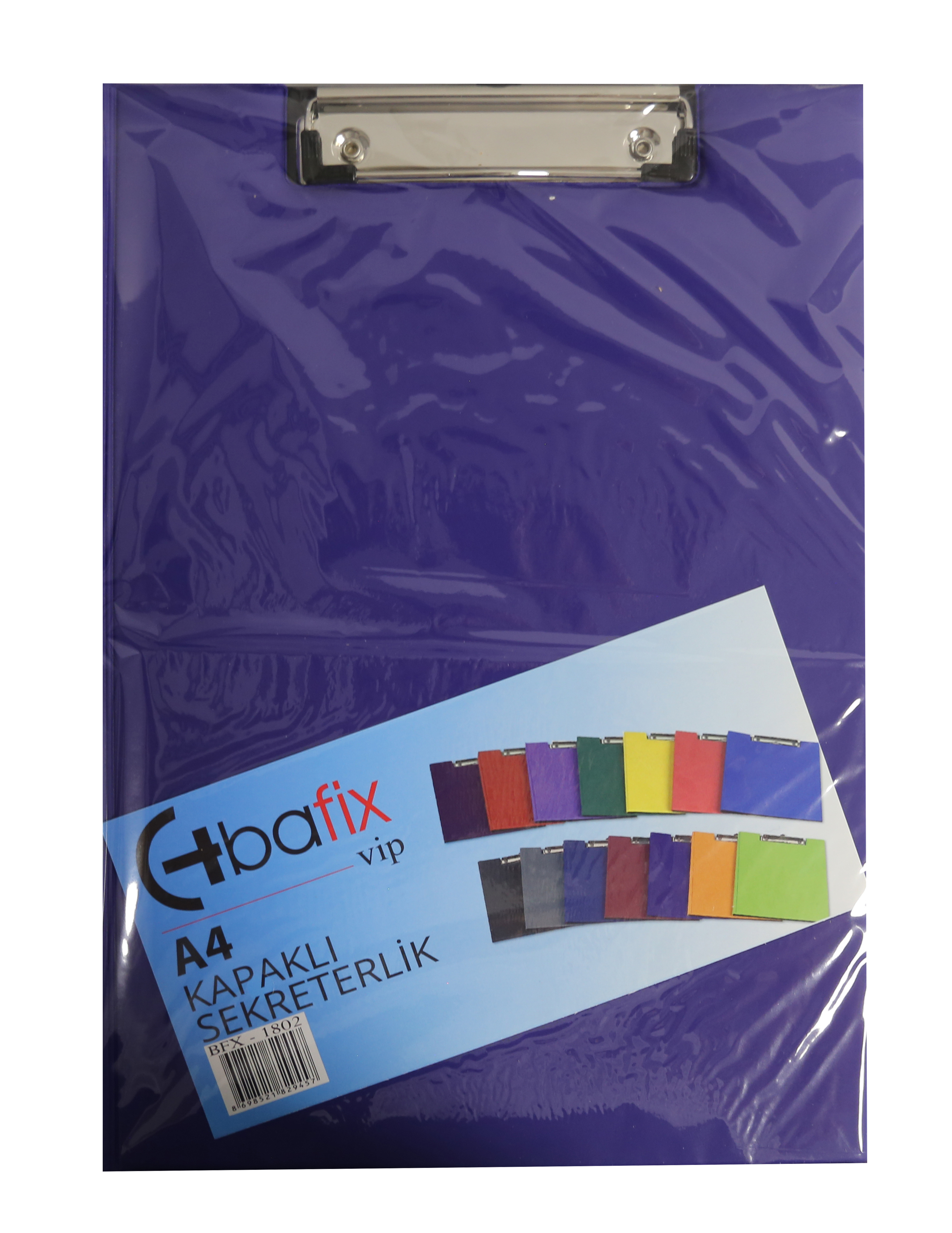 BAFİX KAPAKLI SEKRETERLİK VİP A4 SAX MAVİ BFX-1802