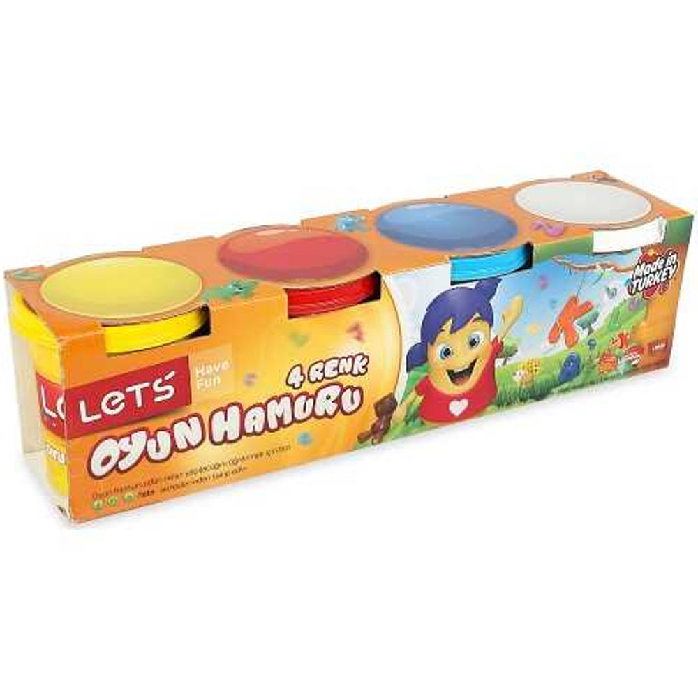 Lets Oyun Hamuru 4 Renk 460 Gr L8440