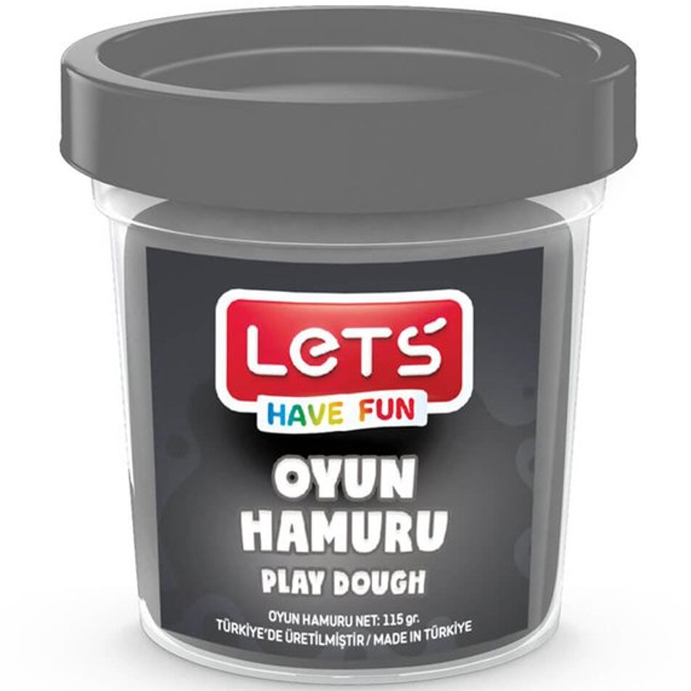 Lets Oyun Hamuru Tek Renk Gri 115 Gr L8440-13