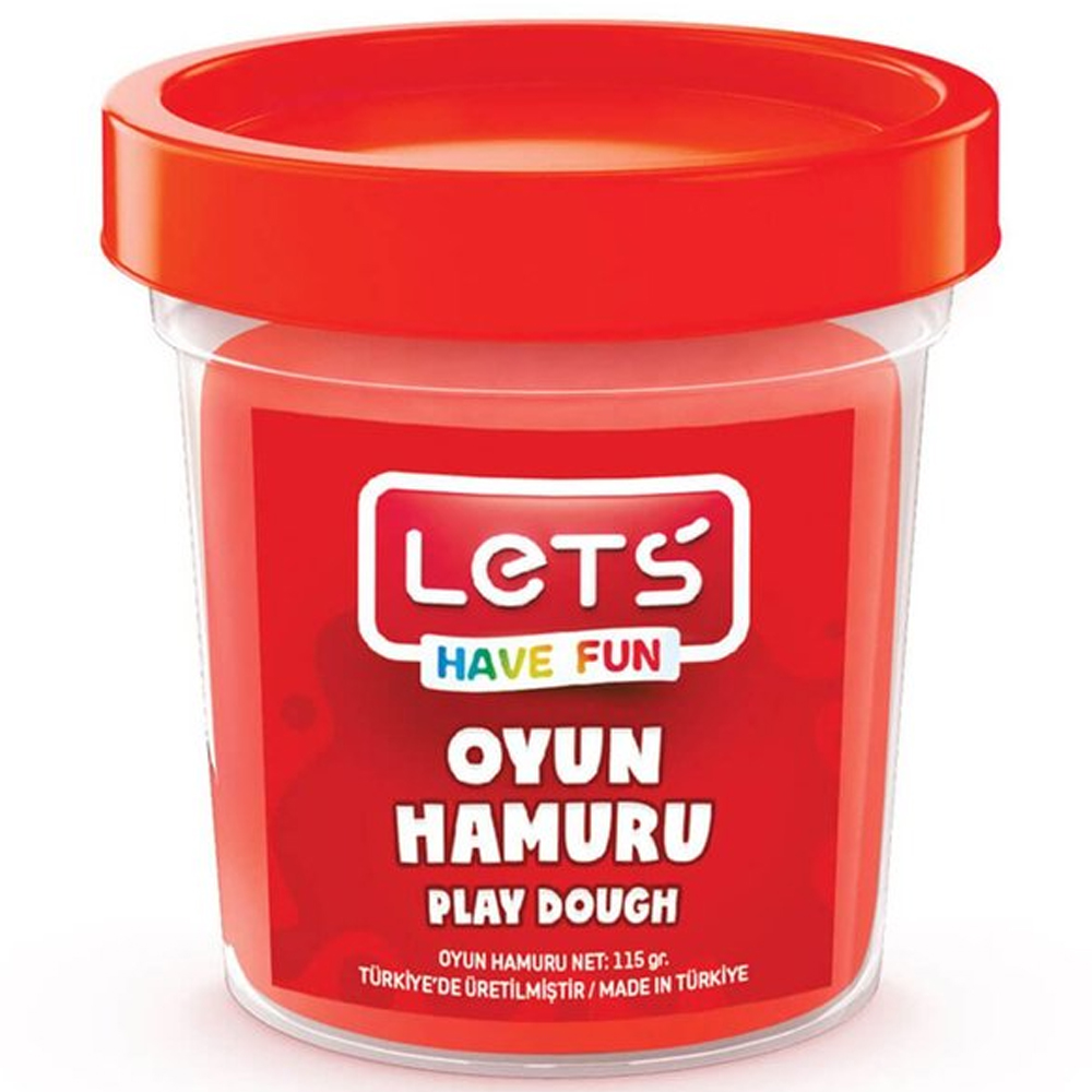 Lets Oyun Hamuru Tek Renk Kırmızı 115 Gr L8440-2