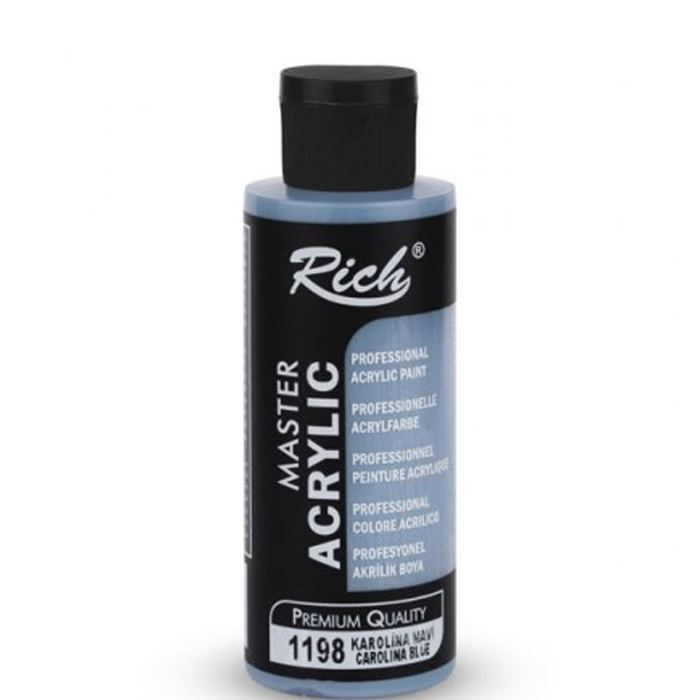 RİCH AKRİLİK BOYA MASTER 120 CC KAROLİNA MAVİ 120-1198