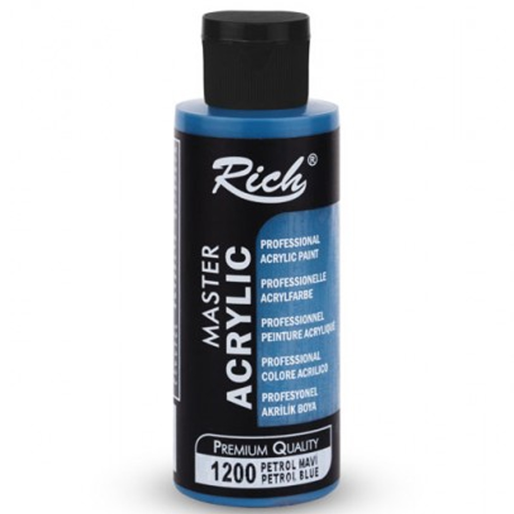 RİCH AKRİLİK BOYA MASTER 120 CC PETROL MAVİ 120-1200