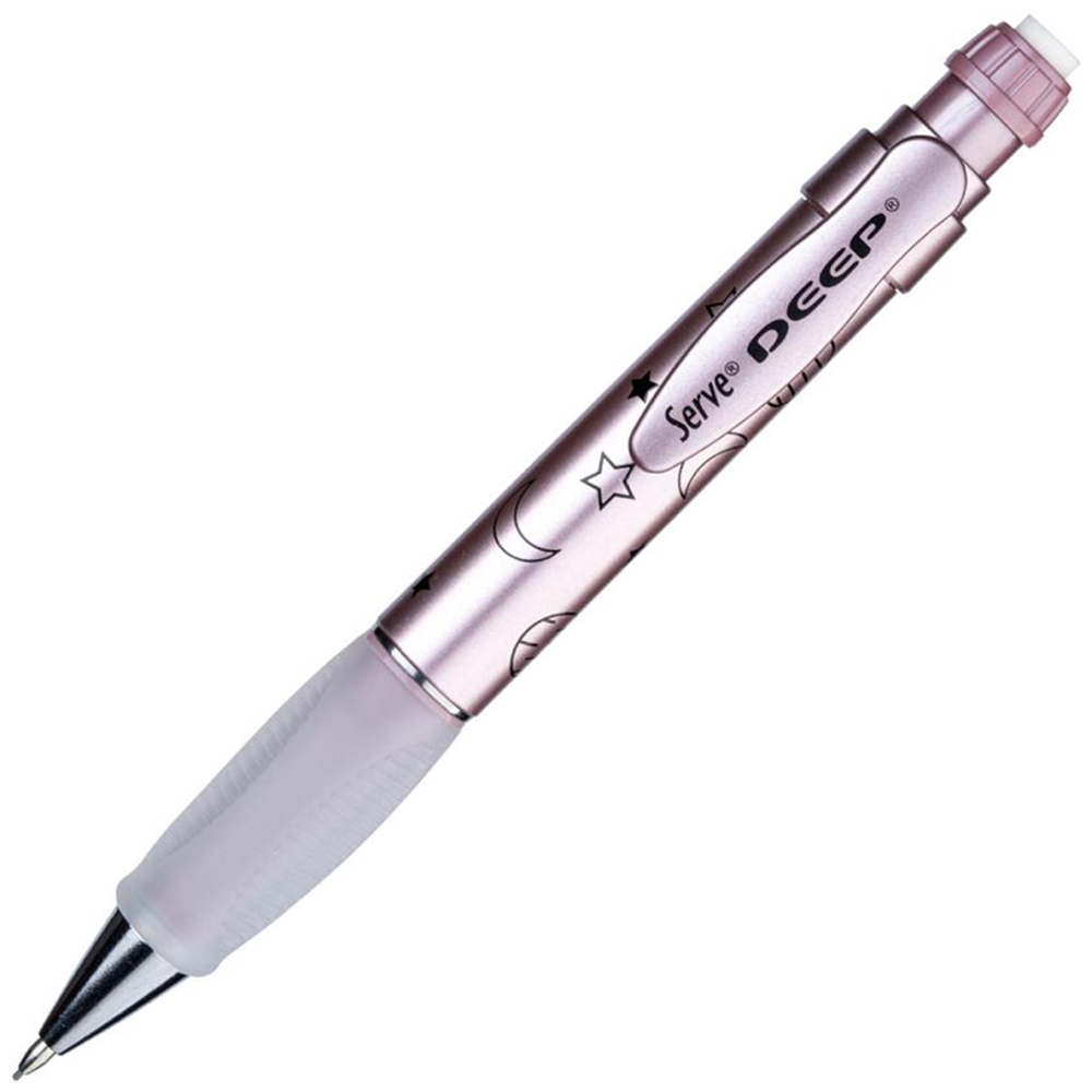 SERVE VERSATİL KALEM DEEP 0.7 MM MET ROZE AY-YILDIZ