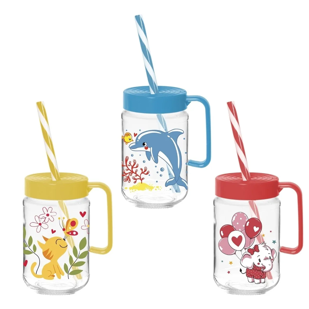 Herevin Kar. Desenli Kul. Bar.-Yu.-Kedi-Fil-(15 2) 370 Cc 111761-002P - 15'li Paket