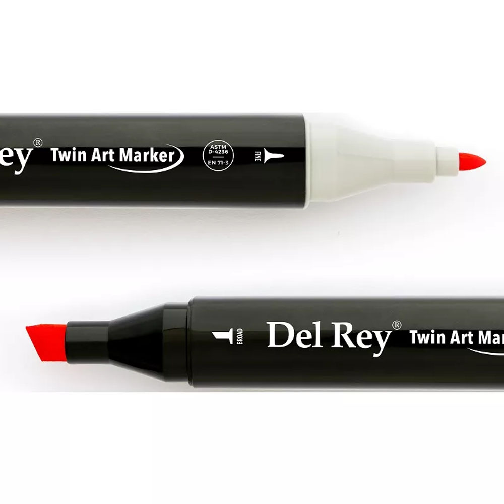 DEL REY TWİN MARKER F121 FLUORESC CORAL RED 14 01