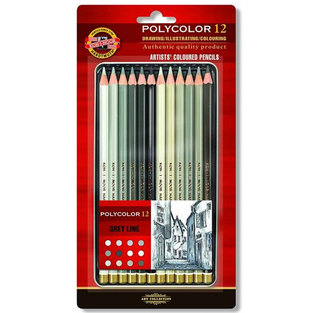 KOH-İ NOOR ARTİST´S 12 Lİ GRİ LİNE K. BOYA